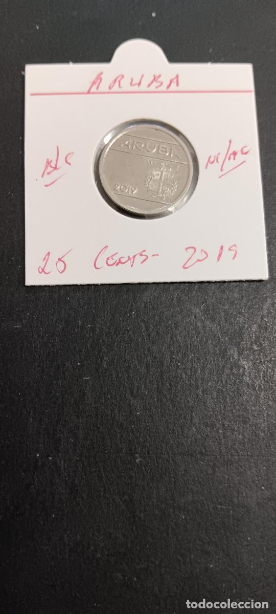 Monedas antiguas de Am&eacute;rica: ARUBA 25 CENTIMOS 2019 BC KM=3 (NIQUEL-ACERO)
