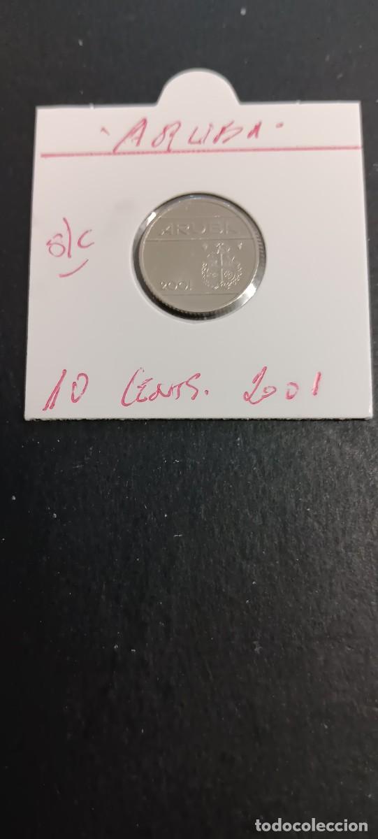 Monedas antiguas de Am&eacute;rica: ARUBA 10 CENTIMOS 2001 S/C KM=2 (NIQUEL-ACERO)