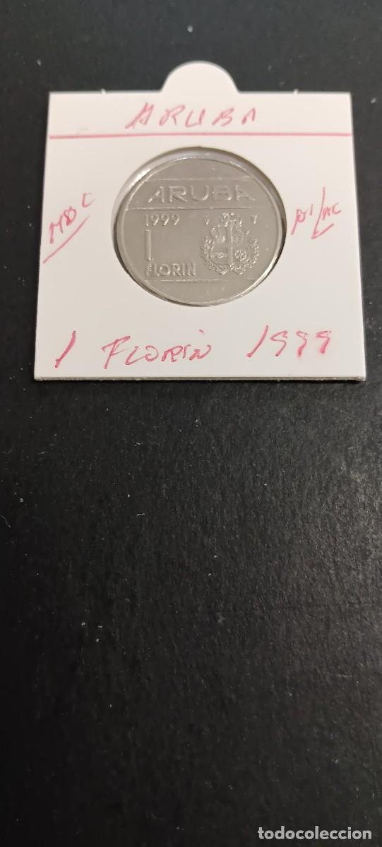 Monedas antiguas de Am&eacute;rica: ARUBA 1FLORIN 1999 BC KM=5 (NIQUEL-ACERO)