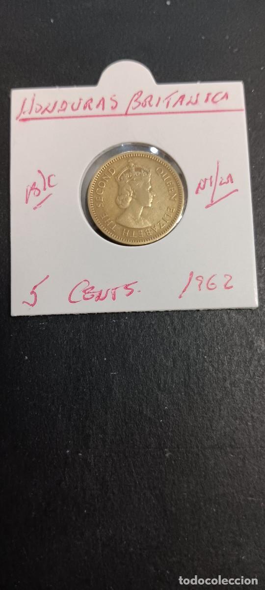 Monedas antiguas de Am&eacute;rica: HONDURAS BRITANICA(BELICE) 5 CENTIMOS 1962 BC KM=31 (NIQUEL-LAT&Oacute;N)