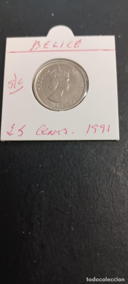Monedas antiguas de Am&eacute;rica: BELIZE 25 CENTIMOS 1991 S/C KM=36 (CUPRONIQUEL)