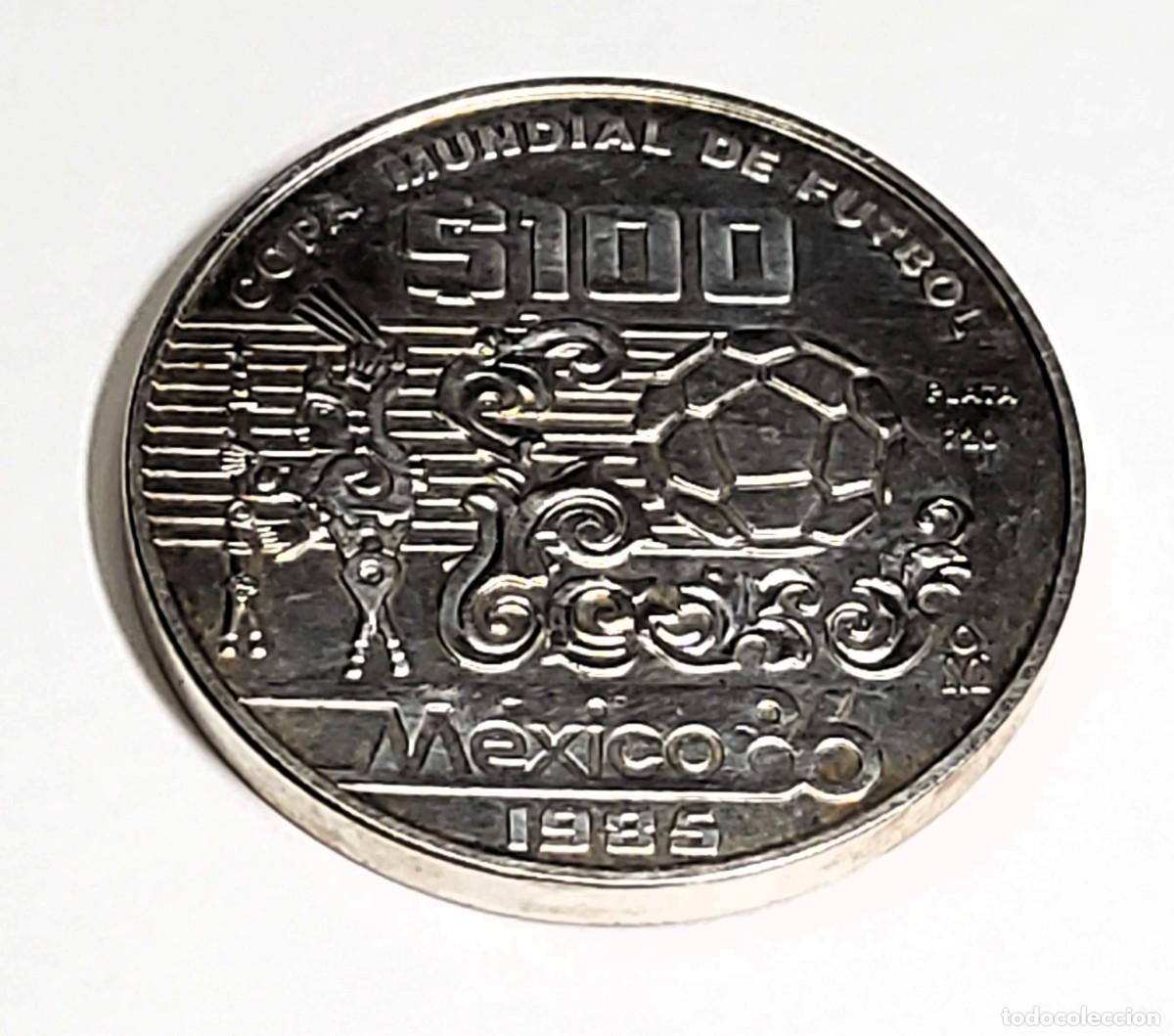 Monedas antiguas de Am&eacute;rica: 100 PESOS DE PLATA DE MEXICO DEL A&Ntilde;O 1985.1 ONZA DE PLATA.BRILLANT UNCIRCULATED