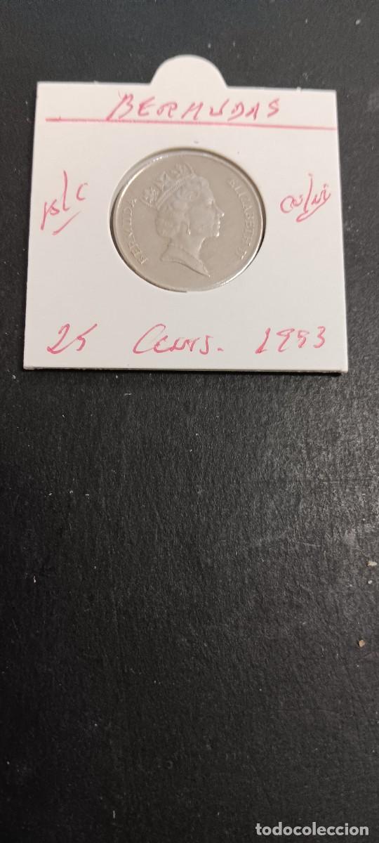 Monedas antiguas de Am&eacute;rica: BERMUDAS 25 CENTIMOS 1993 BC KM=47 (CUPRONIQUEL)