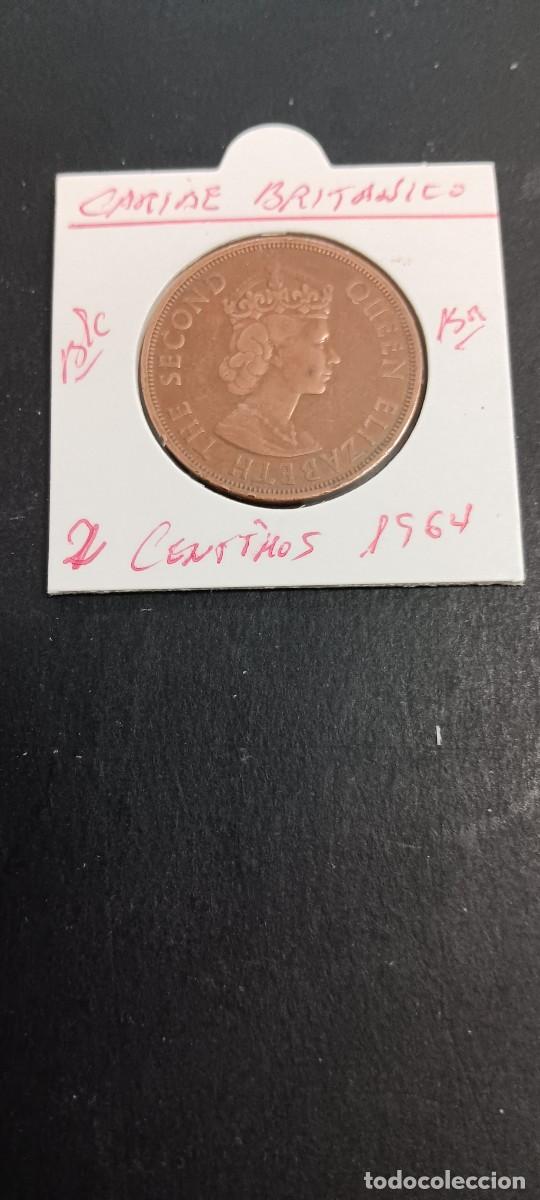 Monedas antiguas de Am&eacute;rica: TERRITORIOS CARIBE BRITANICO 2 CENTIMOS 1964 BC KM=3 (BRONCE)