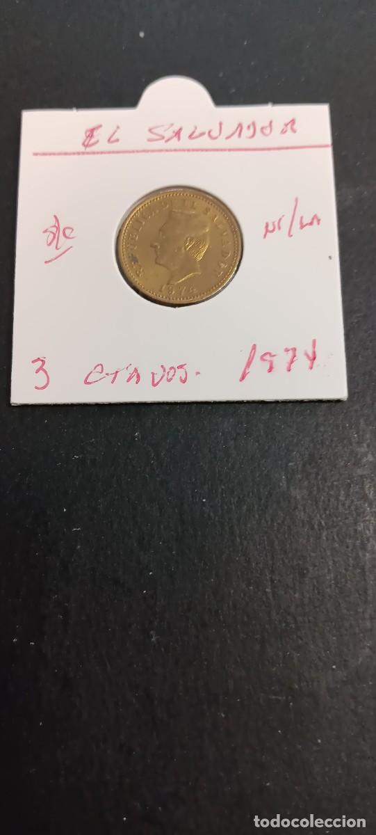Monedas antiguas de Am&eacute;rica: EL SALVADOR 3 CENTAVOS 1974 S/C KM=148 (NIQUEL-LAT&Oacute;N)