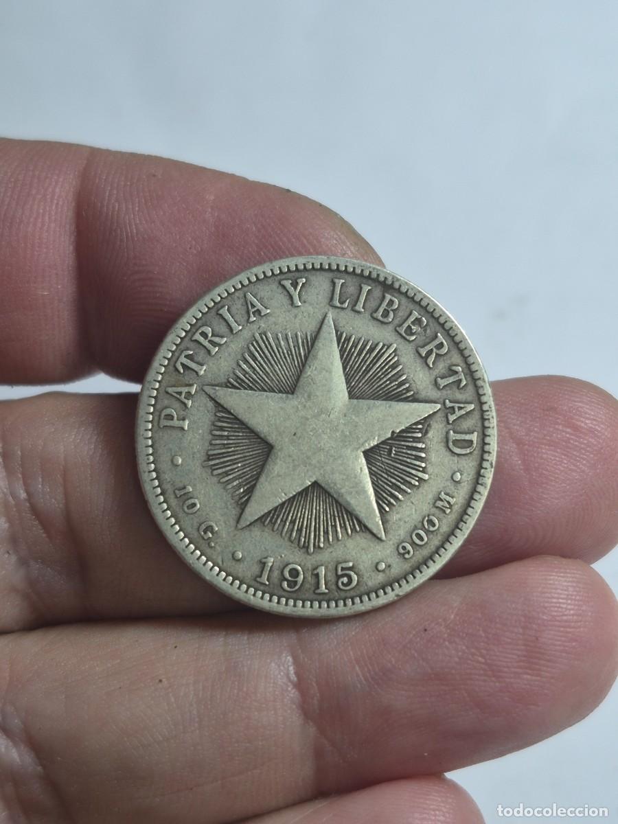 Monedas antiguas de Am&eacute;rica: NT/ CUBA CUARENTA CENTAVOS 1915 AG (M1486)