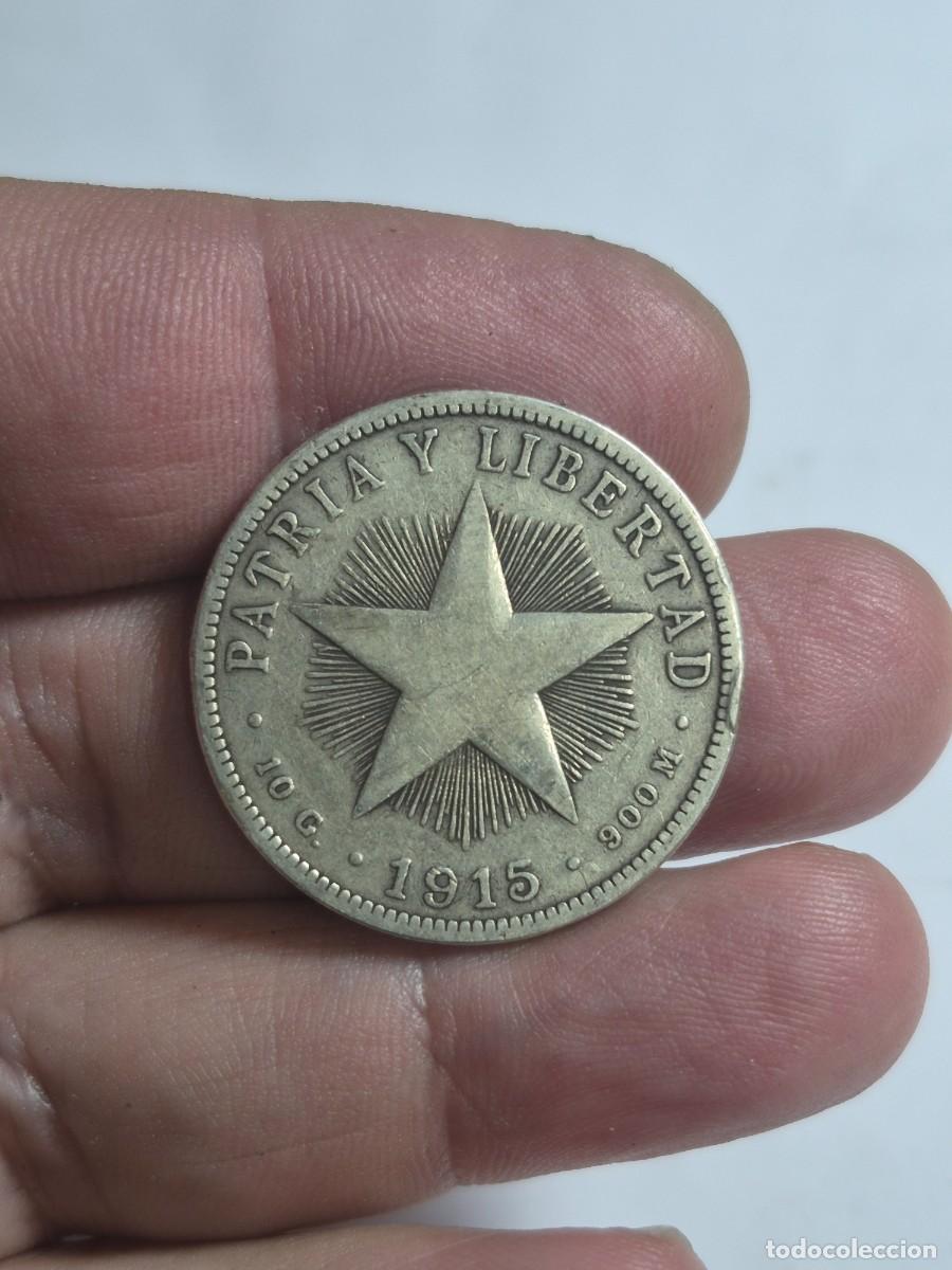 Monedas antiguas de Am&eacute;rica: NT/ CUBA CUARENTA CENTAVOS 1915 AG (M1487)