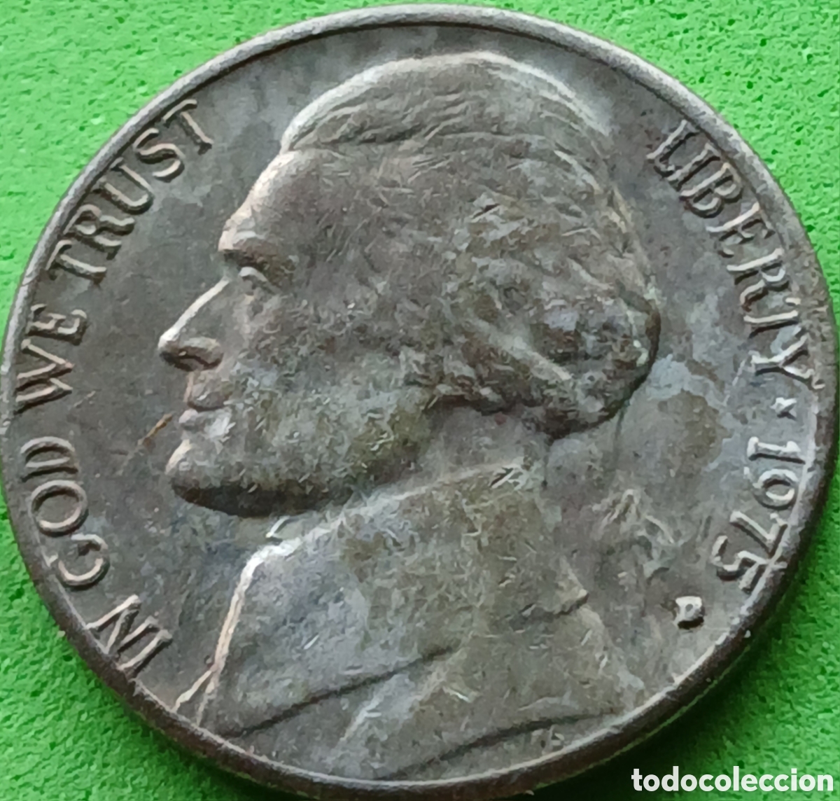 Monedas antiguas de Am&eacute;rica: USA five cents 1975 D km#A192