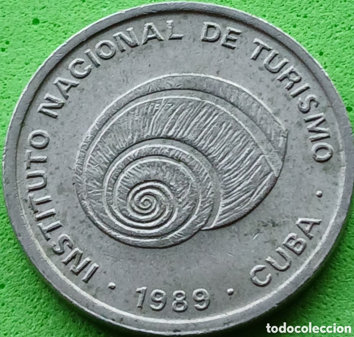 Monedas antiguas de Am&eacute;rica: Cuba 5 centavos 1989 km#412.3 no magn&eacute;tica