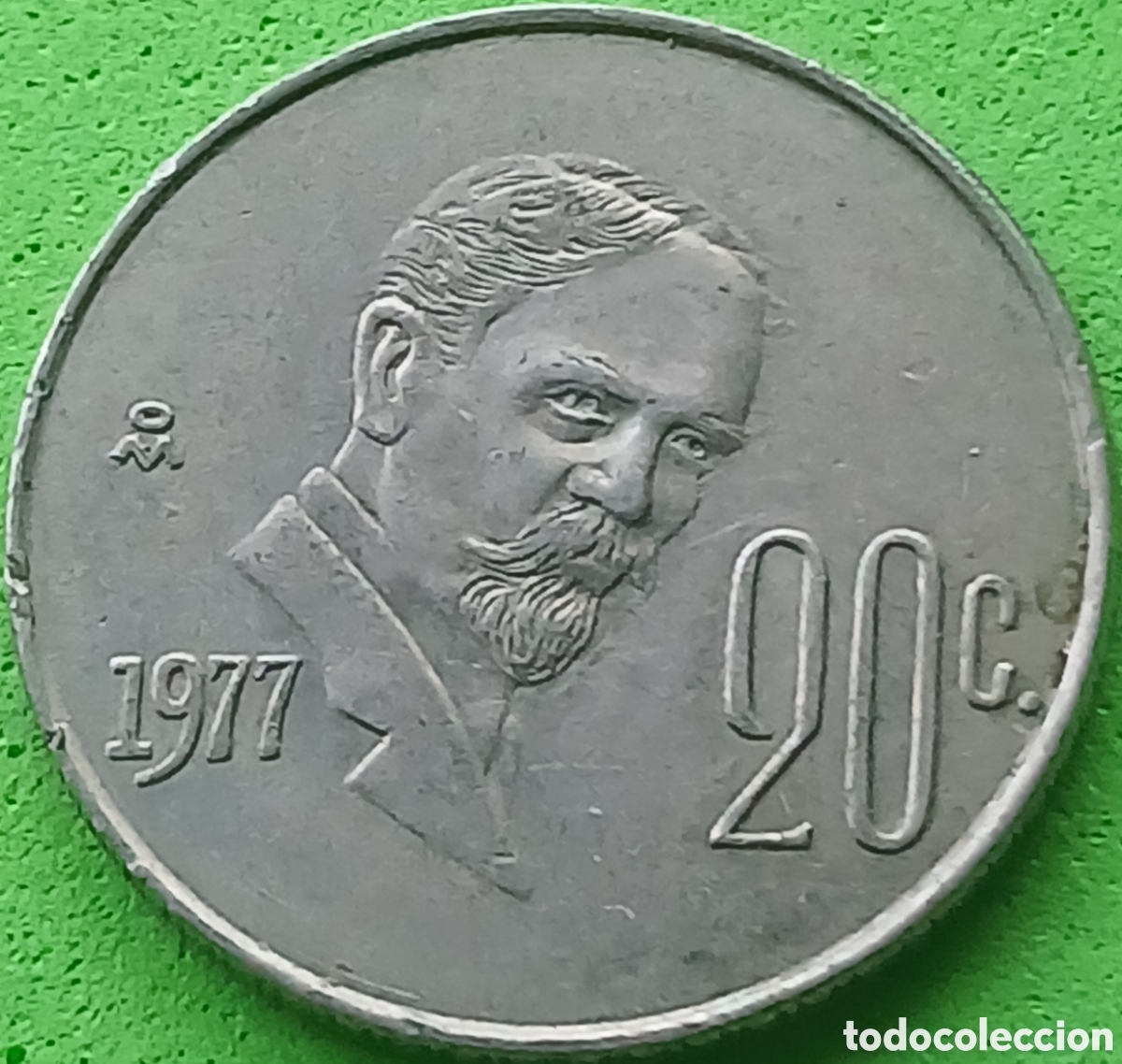 Monedas antiguas de Am&eacute;rica: M&eacute;xico 20 centavos 1977 km#442