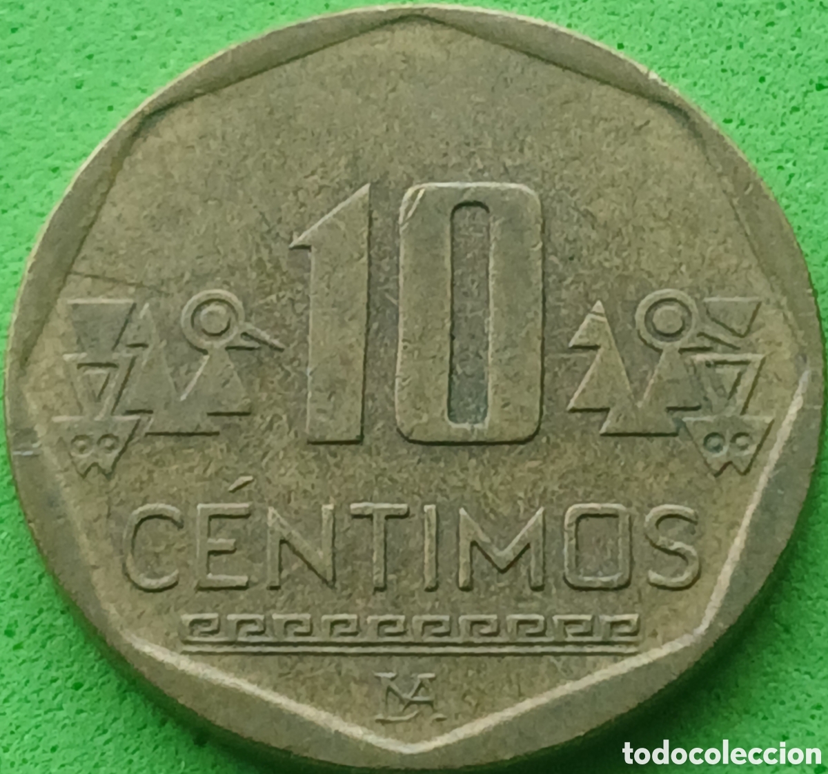 Monedas antiguas de Am&eacute;rica: Per&uacute; 10 c&eacute;ntimos 2007 km#305.4