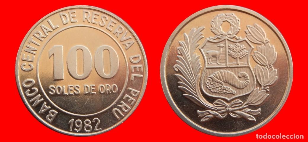 Monedas antiguas de Am&eacute;rica: 100 SOLES DE ORO 1982 PERU-153999