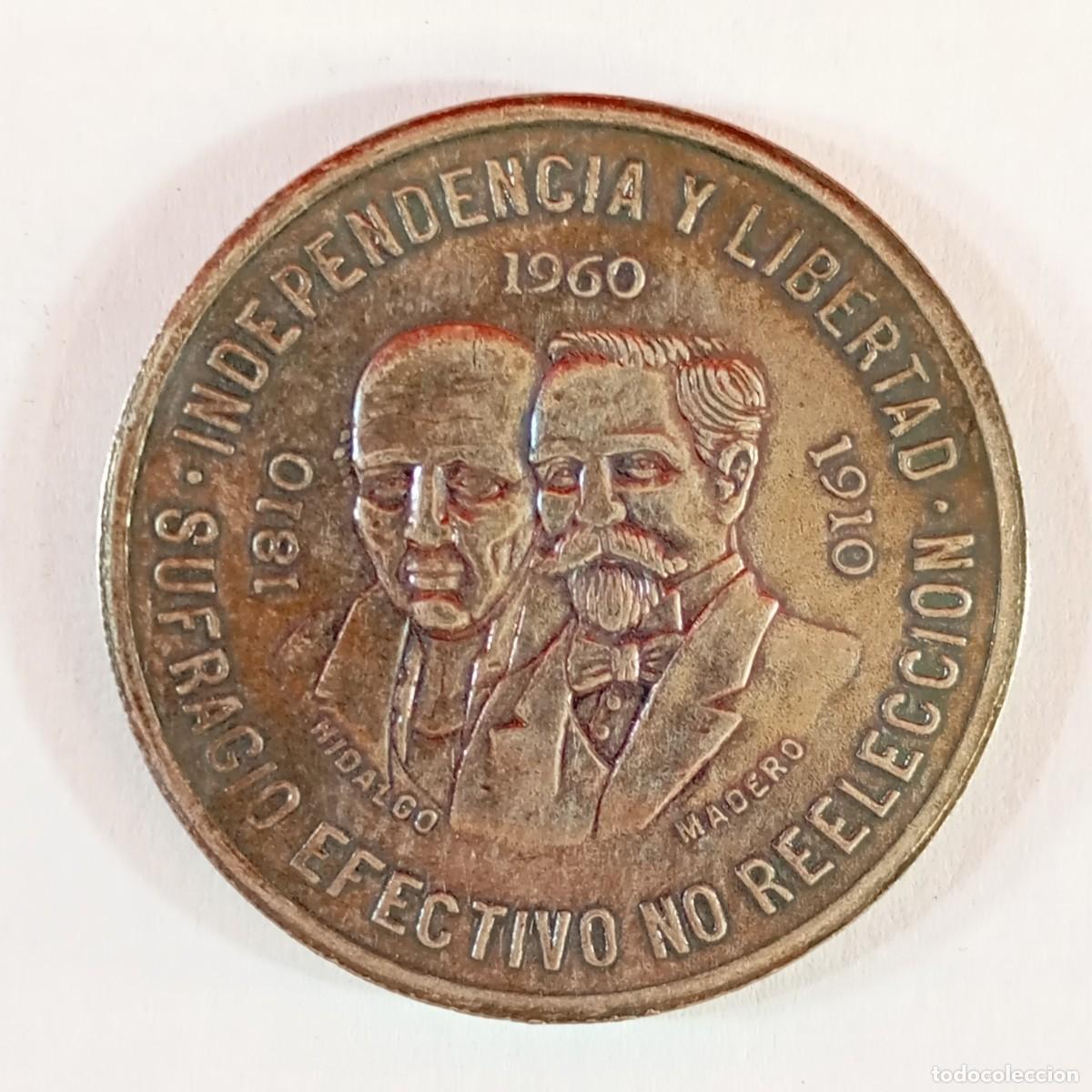 Monedas antiguas de Am&eacute;rica: REPRODUCCI&Oacute;N - DIEZ PESOS - ESTADOS UNIDOS MEXICANOS - HIDALGO, MADERO - MEJICO / 3230