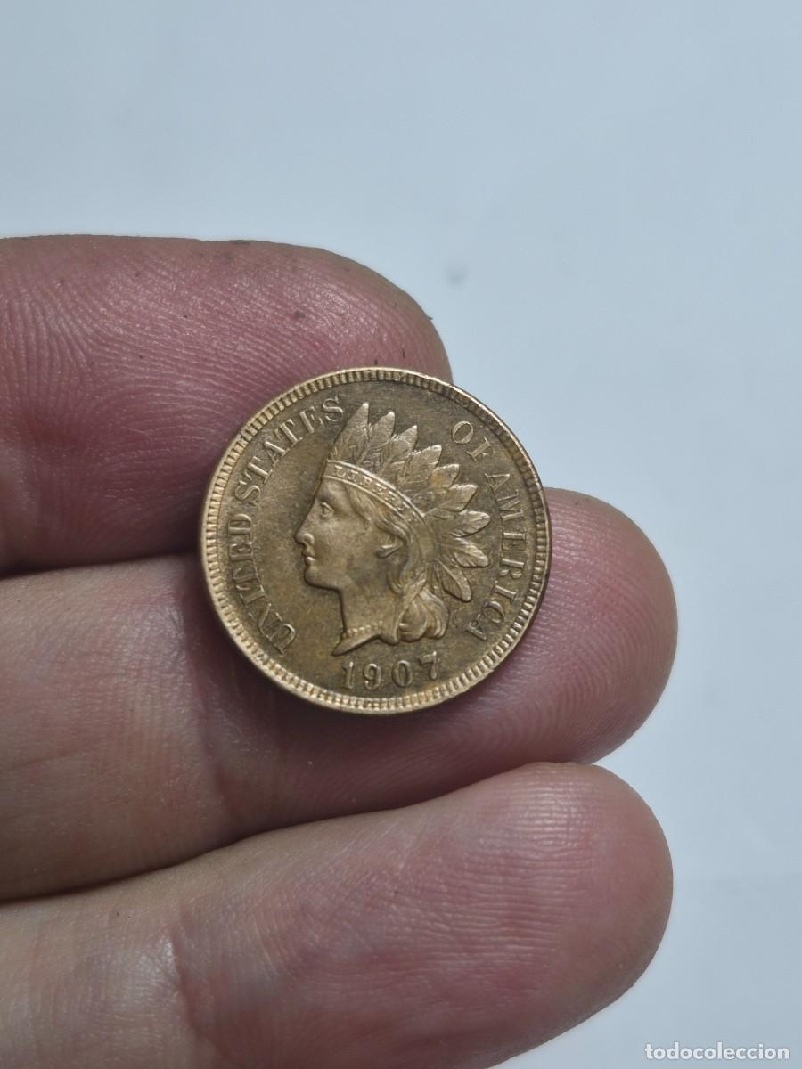 Monedas antiguas de Am&eacute;rica: NT/ ESTADOS UNIDOS 1 CENTAVO 1907 PRECIOSA MONEDA (M1495)