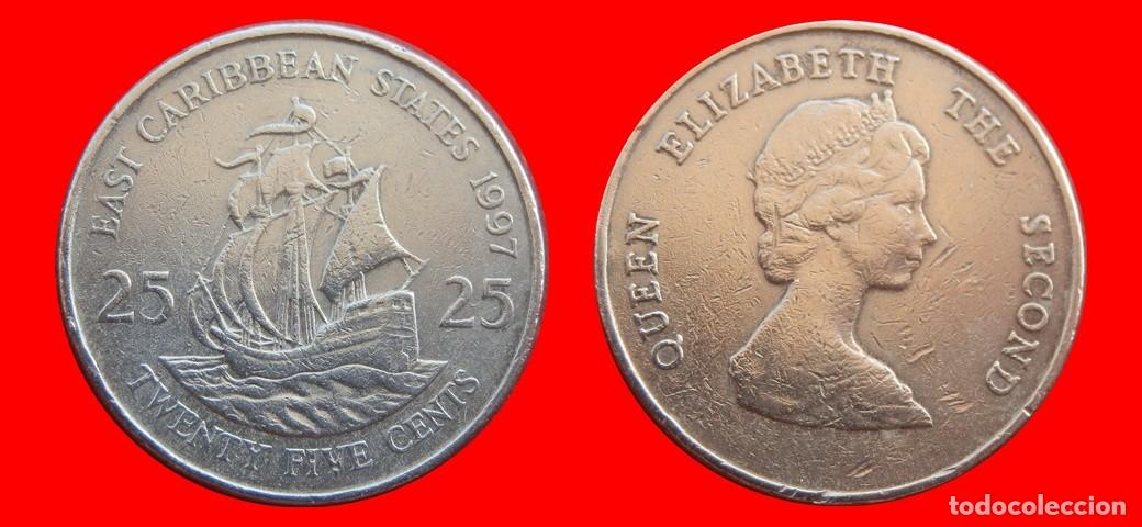 Monedas antiguas de Am&eacute;rica: 25 CENTAVOS 1997 ESTADOS DEL CARIBE ORIENTAL-154001