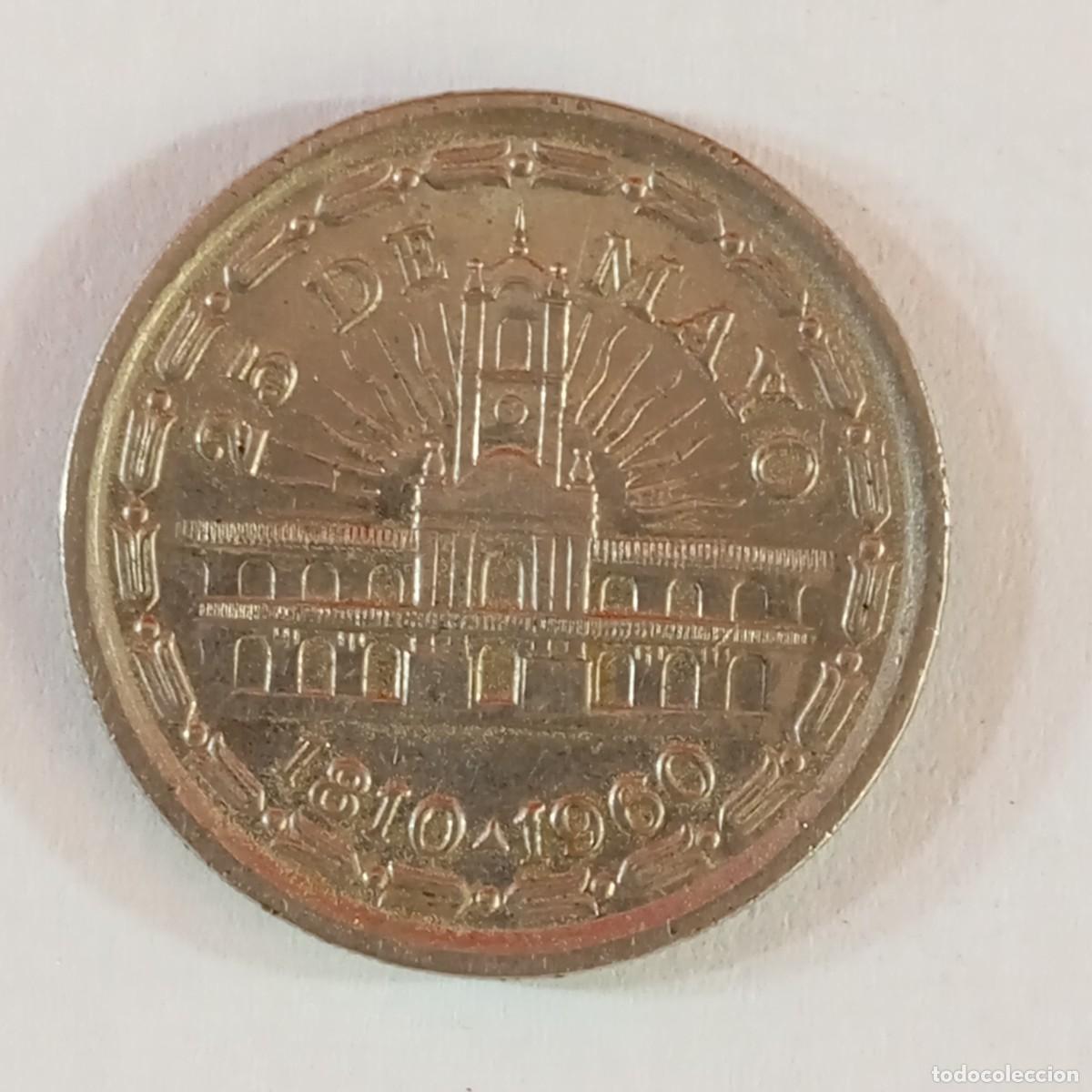 Monedas antiguas de Am&eacute;rica: UN PESO - REPUBLICA DE ARGENTINA - 25 DE MAYO 1810-1960 - REPRODUCCI&Oacute;N / 3258