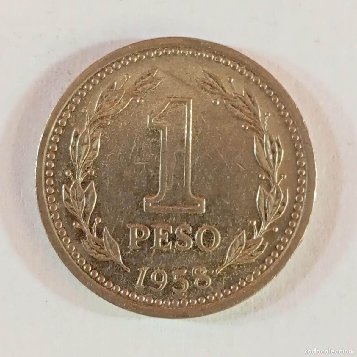 Monedas antiguas de Am&eacute;rica: UN PESO - REPUBLICA DE ARGENTINA - 1958 - 1 PESO - REPRODUCCI&Oacute;N / 3259