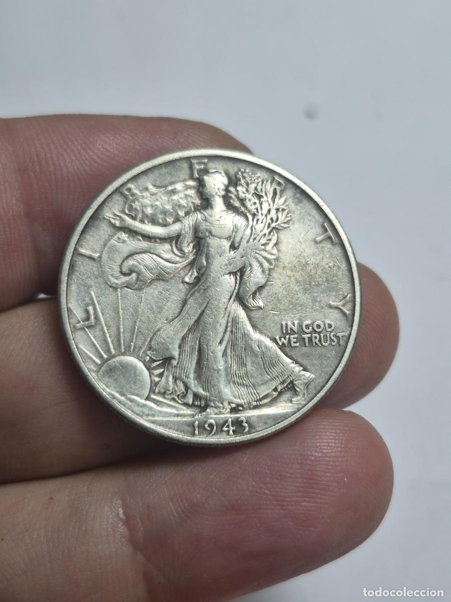 Monedas antiguas de Am&eacute;rica: NT/ ESTADOS UNIDOS 1/2 DOLAR 1943 S PLATA (M1516)