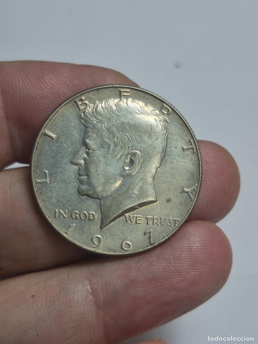 Monedas antiguas de Am&eacute;rica: NT/ ESTADOS UNIDOS 1/2 DOLAR 1967 PLATA BRILLO ORIGINAL (M1520)