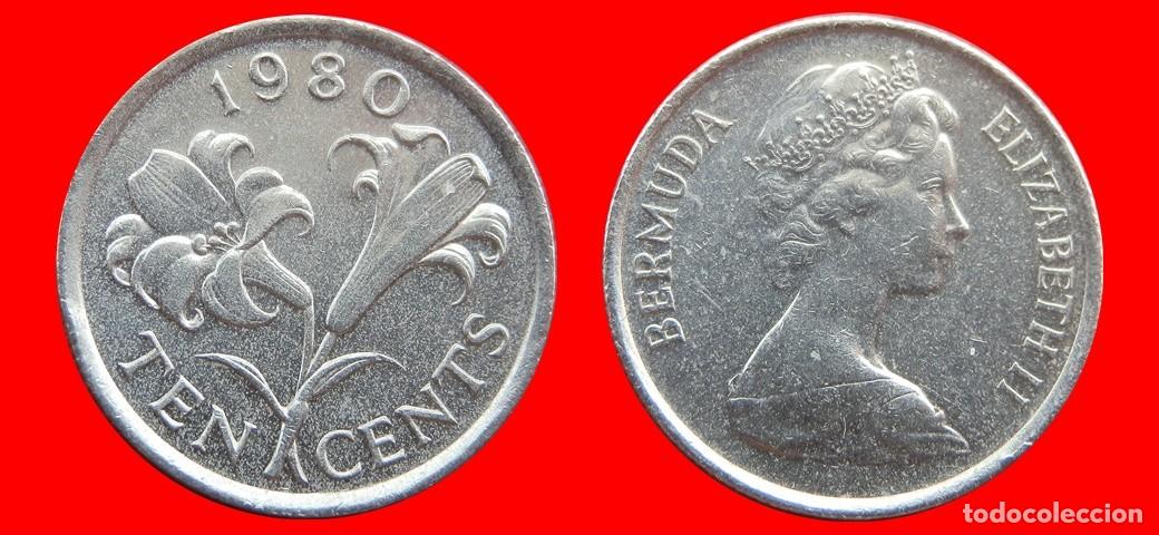 Monedas antiguas de Am&eacute;rica: 10 CENTAVOS 1980 BERMUDA-154028