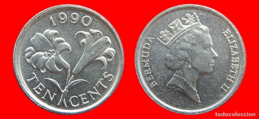 Monedas antiguas de Am&eacute;rica: 10 CENTAVOS 1990 BERMUDA-154033