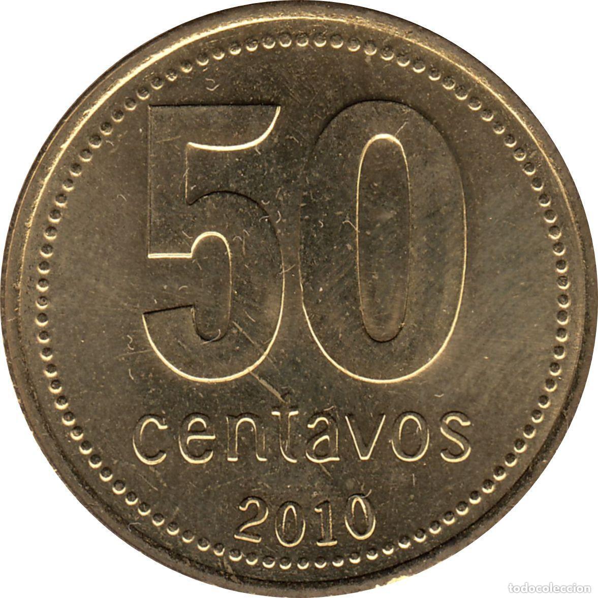 Monedas antiguas de Am&eacute;rica: ARGENTINA 50 centavos 2010 S/C Edificio Tucum&aacute;n - Foto 2