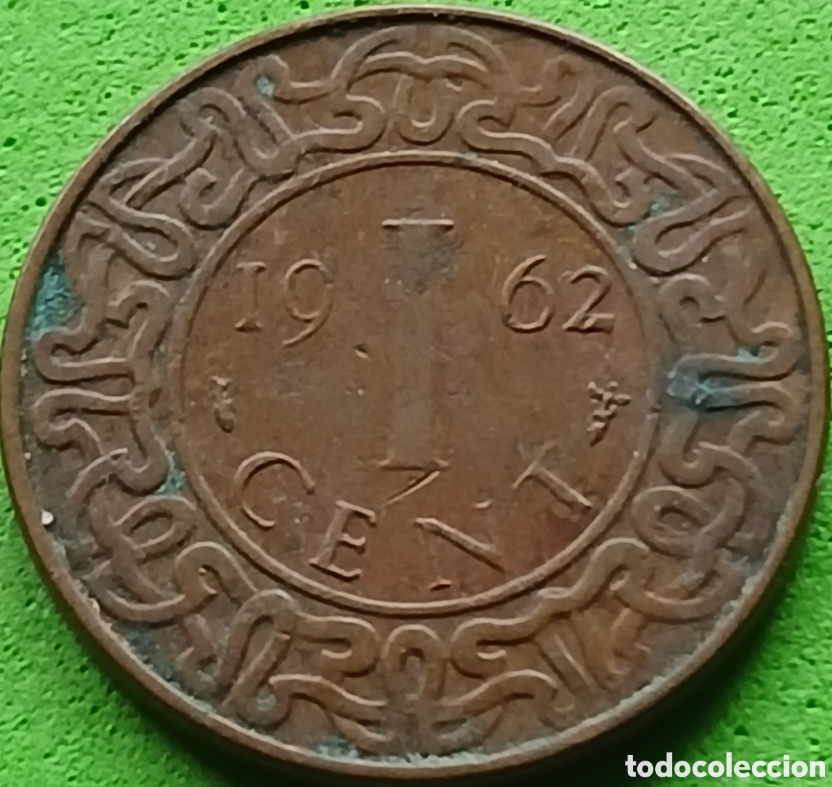 Alte M&uuml;nzen aus Amerika: Surinam 1 cent 1962 km#11 sin marca