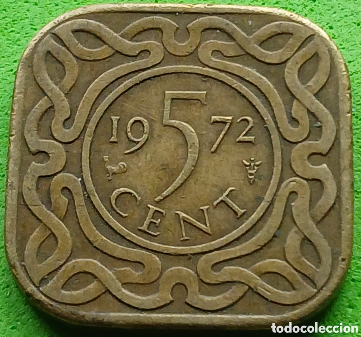 Alte M&uuml;nzen aus Amerika: Surinam 5 cent 1972 km#12