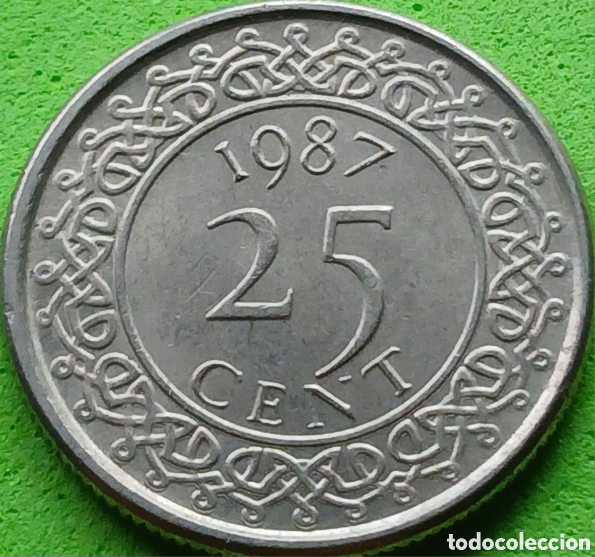 Alte M&uuml;nzen aus Amerika: Surinam 25 cent 1987 km#14a