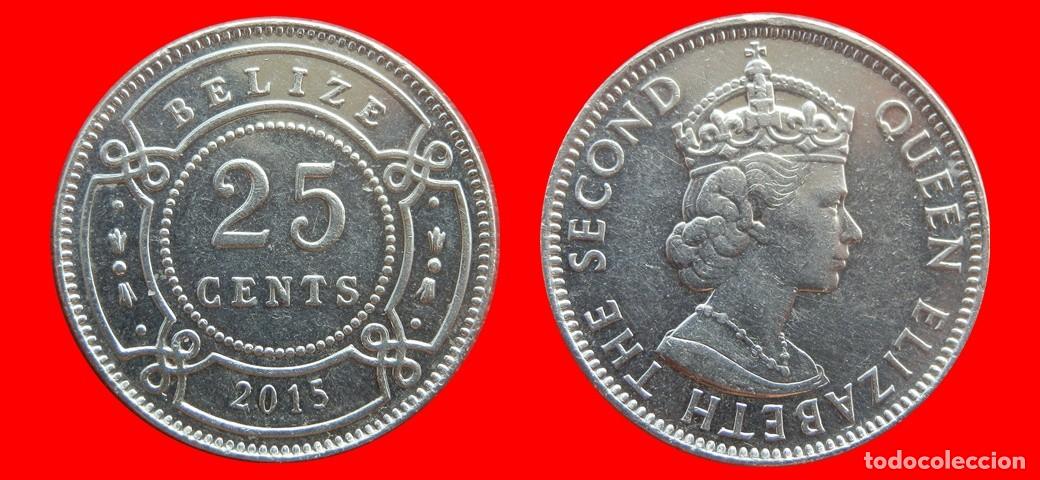 Monedas antiguas de Am&eacute;rica: 25 CENTAVOS 2015 BELIZE-154056
