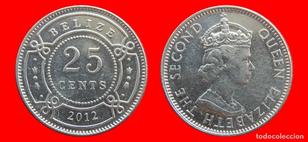 Monedas antiguas de Am&eacute;rica: 25 CENTAVOS 2012 BELIZE-154057