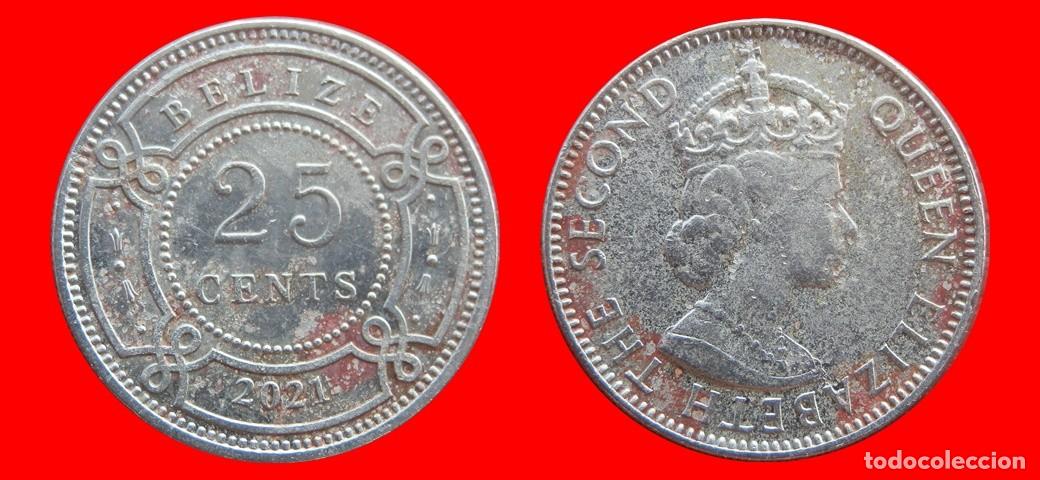 Monedas antiguas de Am&eacute;rica: 25 CENTAVOS 2021 BELIZE-154058