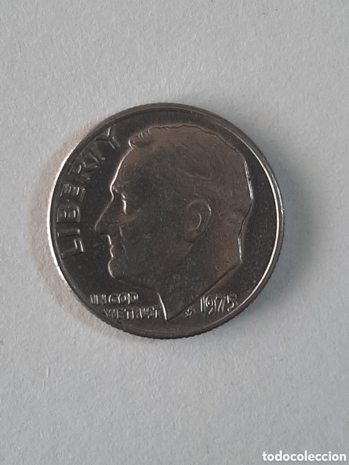 Monedas antiguas de Am&eacute;rica: ESTADOS UNIDOS DE AMERICA 1 DIME 1975 SIN CECA