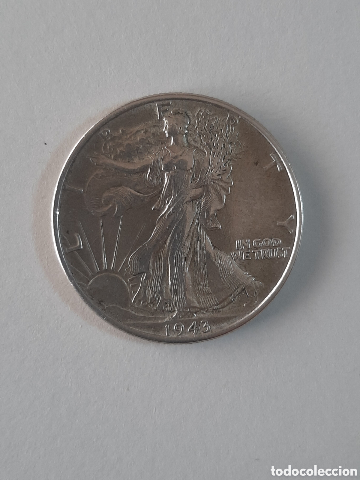 Monedas antiguas de Am&eacute;rica: ESTADOS UNIDOS DE AMERICA 1/2 DOLAR 1943 PLATA