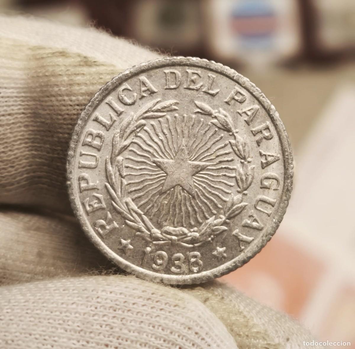 Monedas antiguas de Am&eacute;rica: Paraguay 2 Pesos 1938 Km 17 Mbc Vf