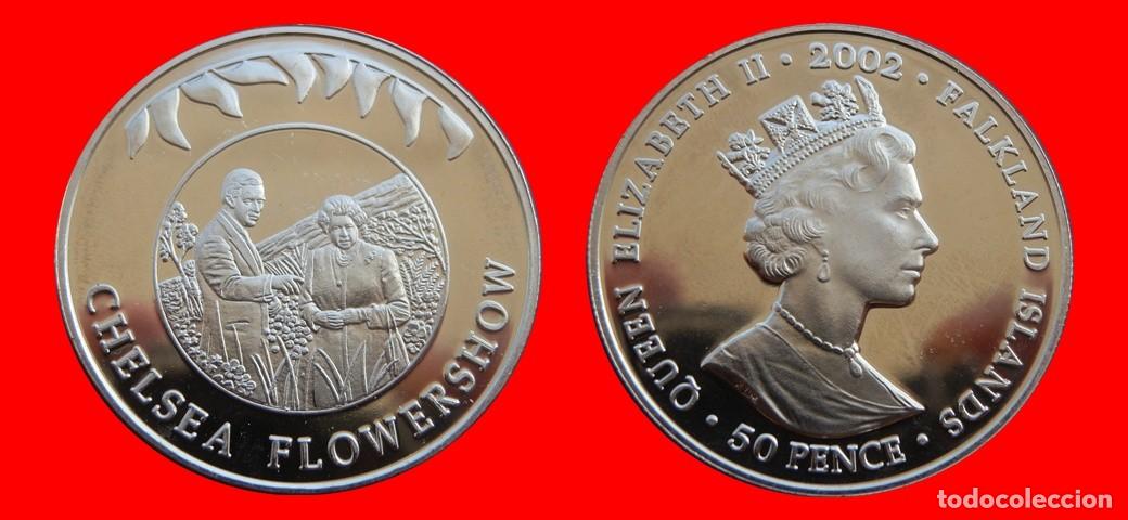 Monedas antiguas de Am&eacute;rica: 50 PENIQUES PENCE 2002 SIN CIRCULAR ISLAS MALVINAS FALKLAND-9420SC
