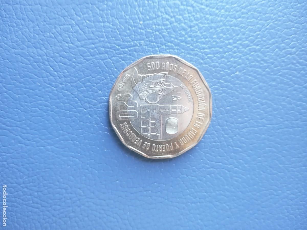 Monedas antiguas de Am&eacute;rica: BONITA MONEDA. 20 PESOS MEXICANOS. 2021. (700 A&Ntilde;OS. FUNDACION LUNAR)