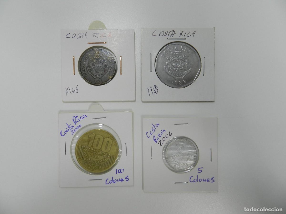 Monedas antiguas de Am&eacute;rica: Lote de 5 monedas de Costa Rica
