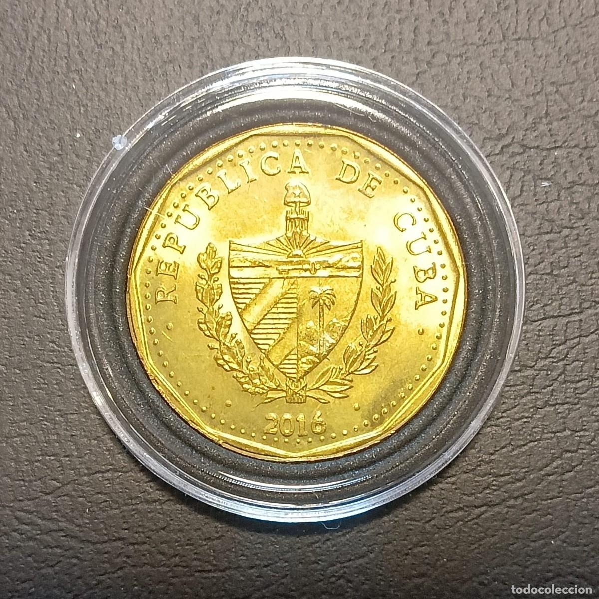 Monedas antiguas de Am&eacute;rica: Cuba, Moneda 1 Peso 2016 - Foto 2
