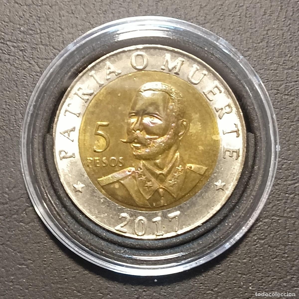 Monedas antiguas de Am&eacute;rica: Cuba, Moneda 5 Peso 2017