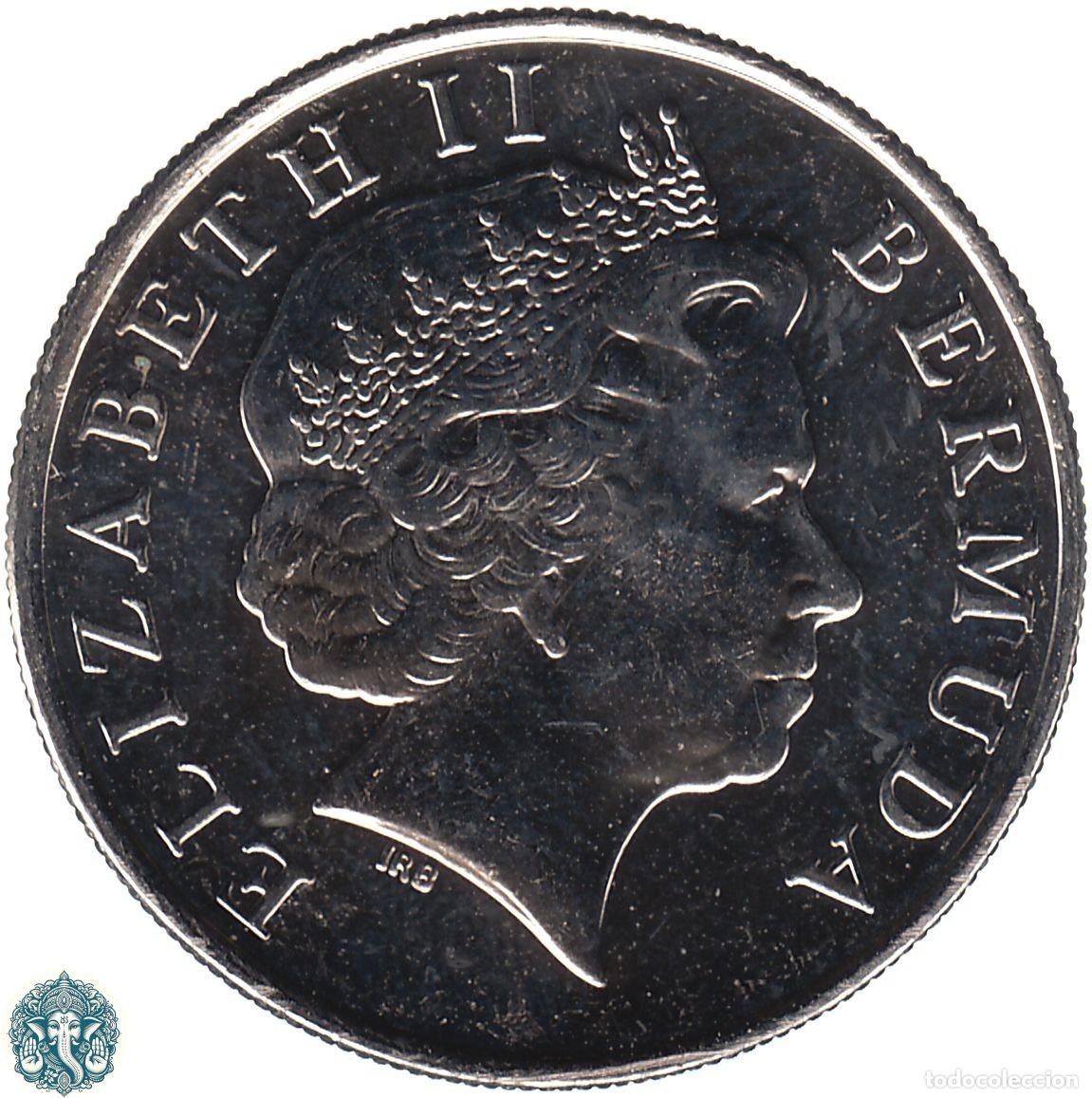 Monedas antiguas de Am&eacute;rica: BERMUDAS 25 Centavos 2008 KM#110 - Foto 2