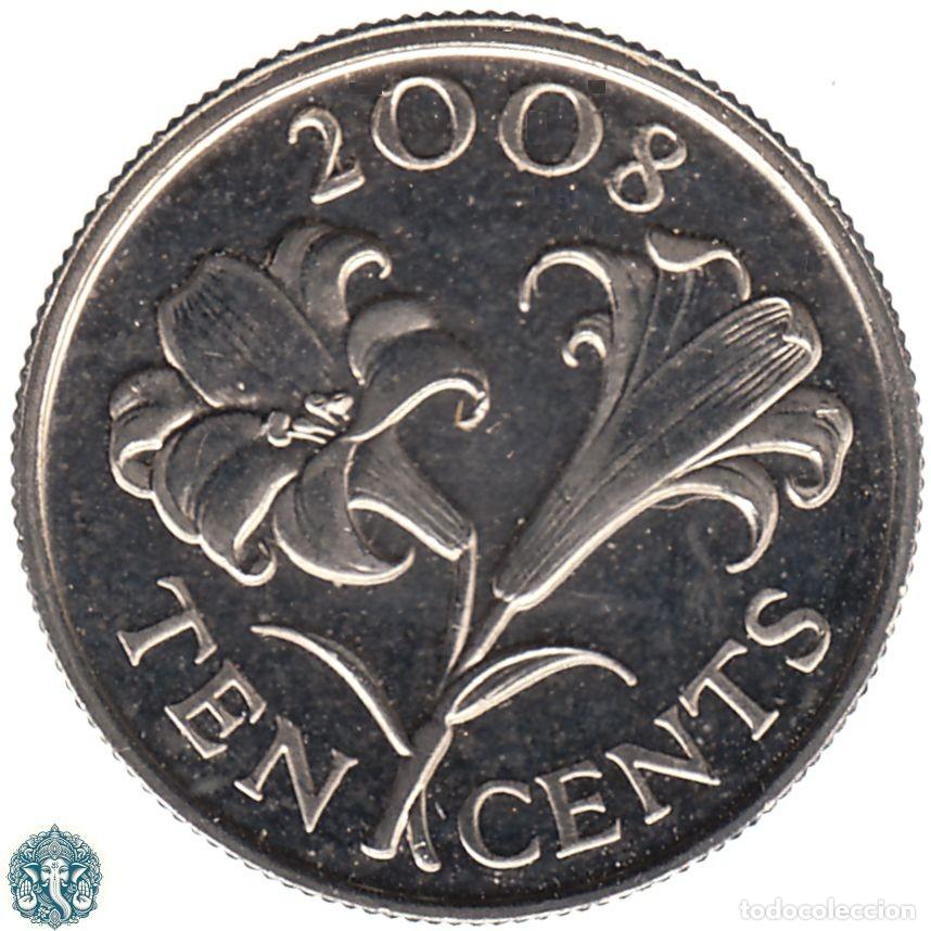Monedas antiguas de Am&eacute;rica: BERMUDAS 10 Centavos 2008 KM#109