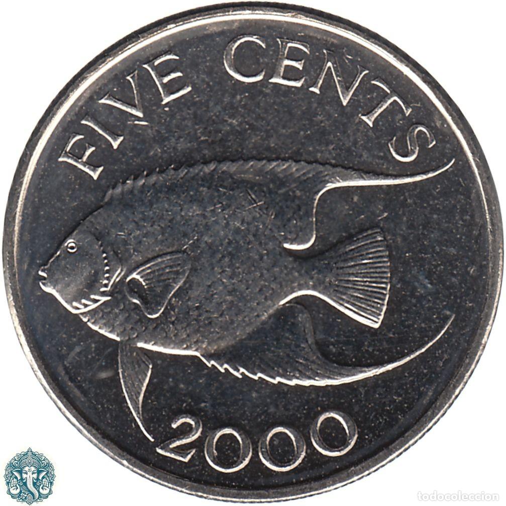 Monedas antiguas de Am&eacute;rica: BERMUDAS 5 Centavos 2000 KM#108