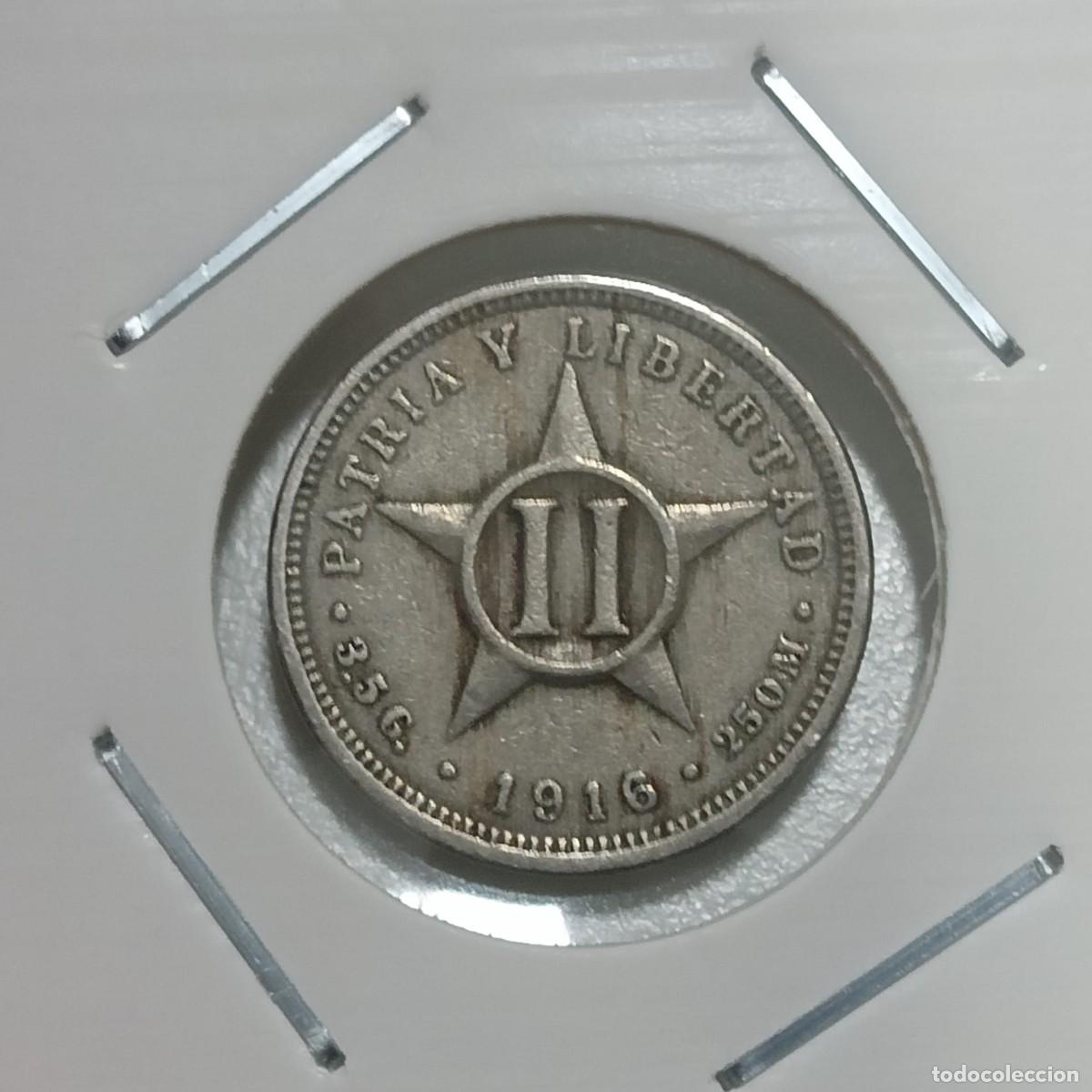 Monedas antiguas de Am&eacute;rica: Cuba, Moneda 2 Centavos 1916