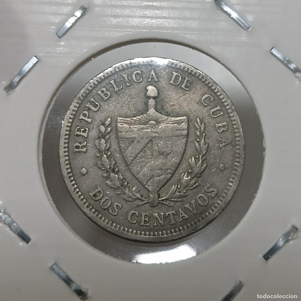 Monedas antiguas de Am&eacute;rica: Cuba, Moneda 2 Centavos 1915 - Foto 2