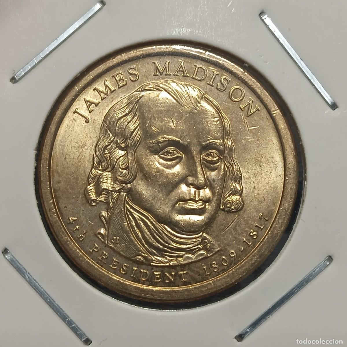 Monedas antiguas de Am&eacute;rica: Dolar Presidencial (James Madison)