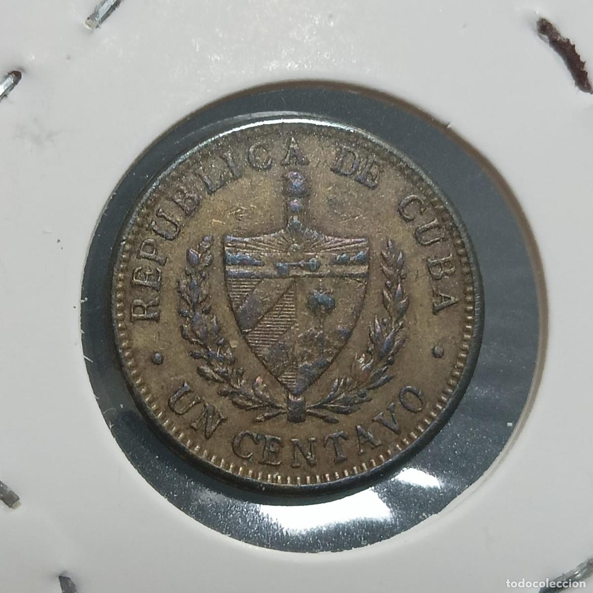 Monedas antiguas de Am&eacute;rica: Cuba, Moneda 1 Centavos 1943 - Foto 2