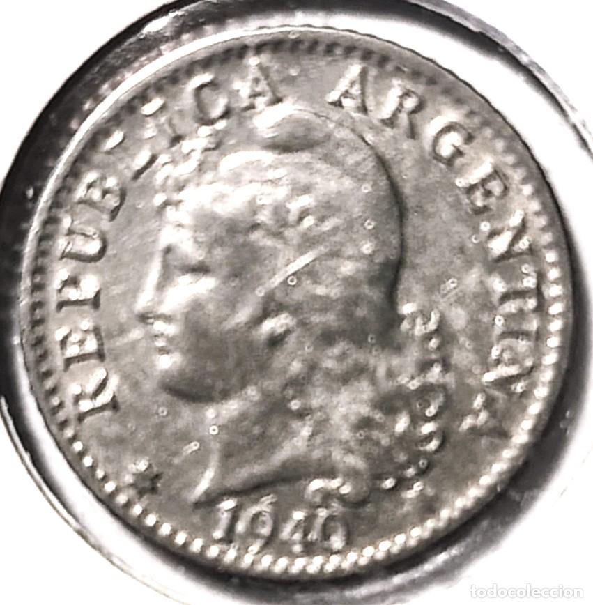 Monedas antiguas de Am&eacute;rica: ARGENTINA (1881-1969) - 5 CENTAVOS 1940 - PESO - B - 2 GR. COBRE-NICKEL - DIAMETRO 17 mm - KM#34