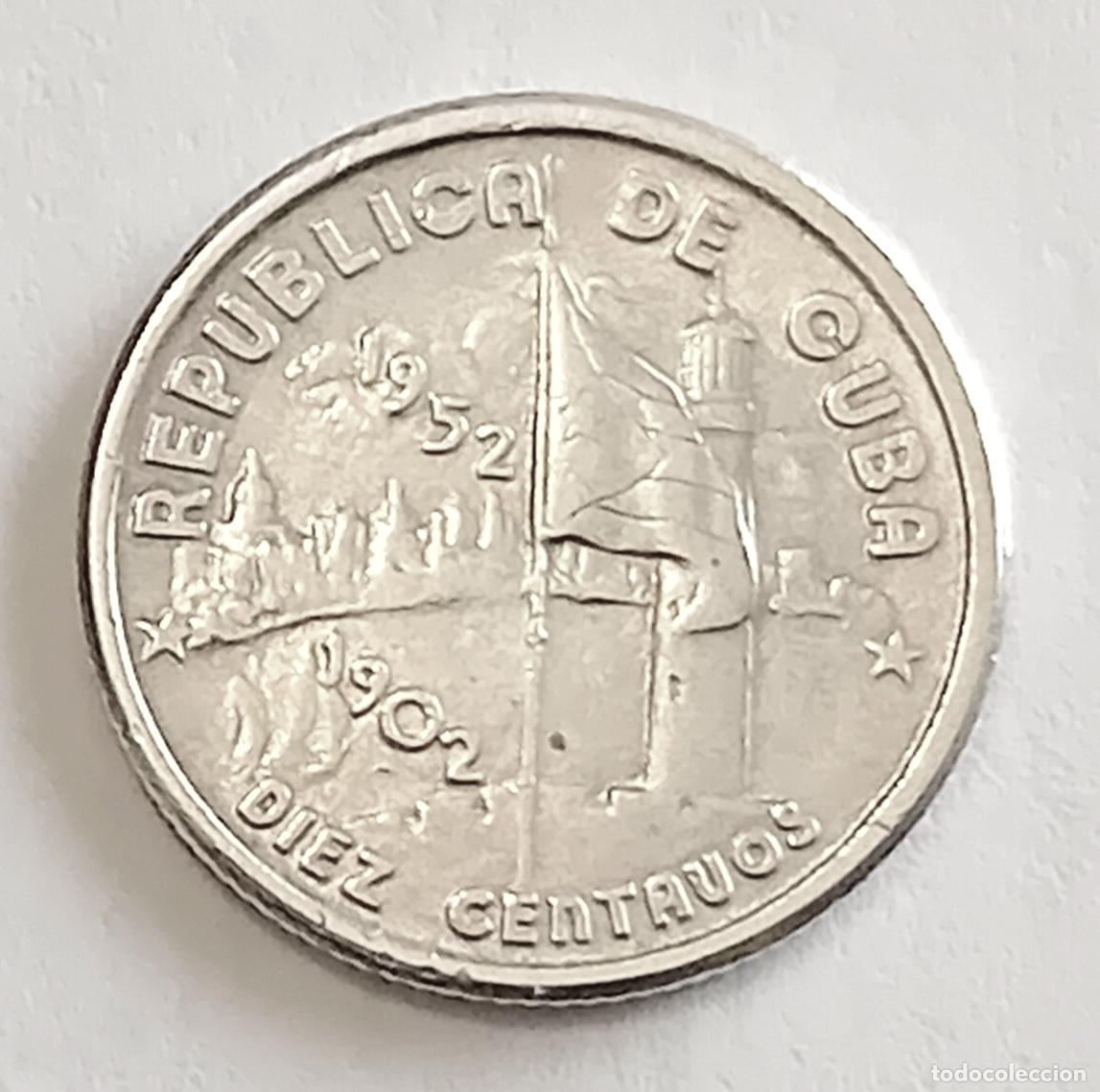 Monedas antiguas de Am&eacute;rica: MONEDA DE 10 CENTAVOS DE PLATS DE LA REPUBLICA DE CUBA. 1902-1952. VER FOTOS PARA VER DETALLES.