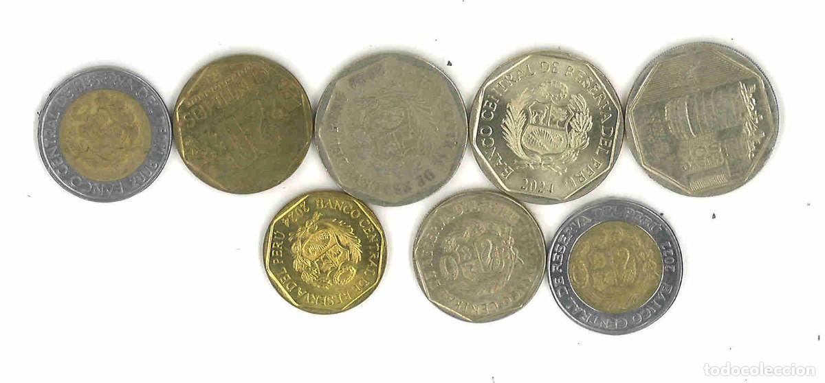Monedas antiguas de Am&eacute;rica: Per&uacute;. Lote de 8 monedas - Foto 2